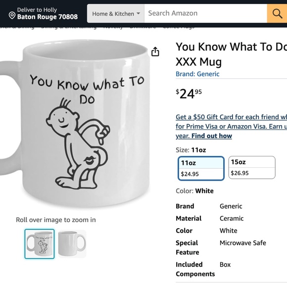 Funny Kiss My Ass Gift Mug - Picture 4 of 4